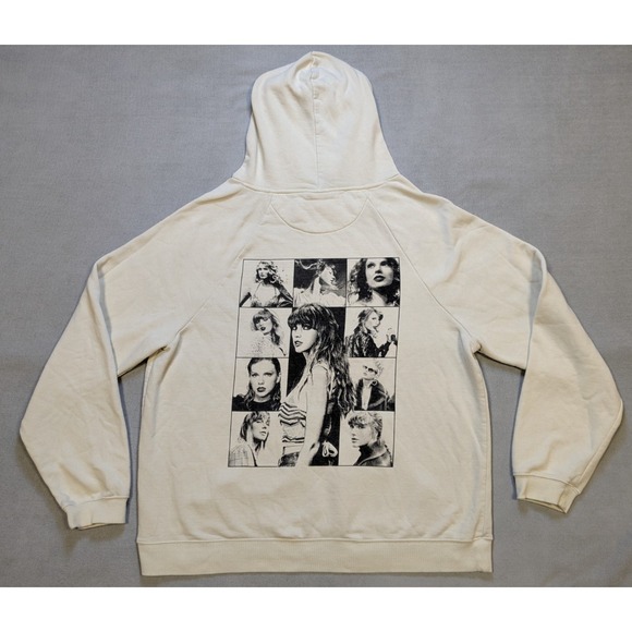 Taylor Swift Tops - Taylor Swift Hoodie Womens 2XL XXL White Cream Sweatshirt Eras Tour Concert